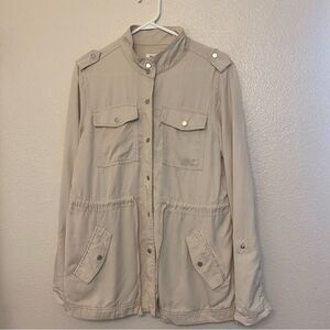 Workshop republic Women’s  Military Cargo Utility Jacket 100% lyocell tencel M